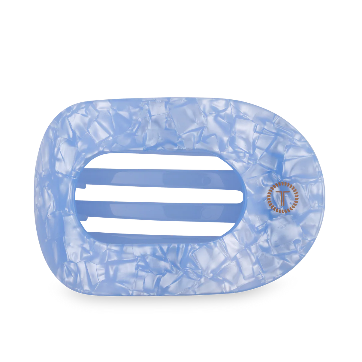 Teleties- Blue Lagoon Flat Round Hair Clip