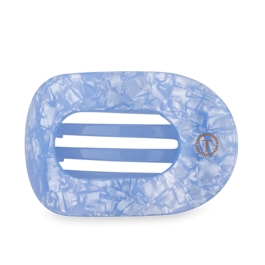 Teleties- Blue Lagoon Flat Round Hair Clip