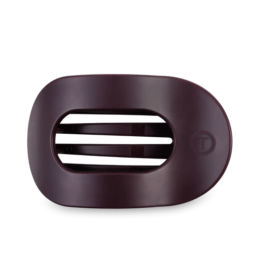 Burgundy Bliss  Flat Round Hair Clip