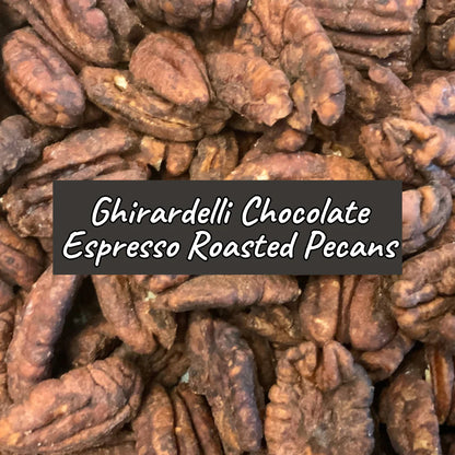 CAPTAIN CRAZY'S Ghirardelli Chocolate Espresso Roasted Pecans