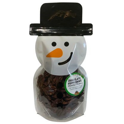 CAPTAIN CRAZY'S Chocolate Peppermint Roasted Pecans - 6oz Resealable Bag