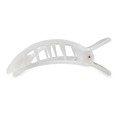 Teleties-Coconut White Flat Square Hair Clip