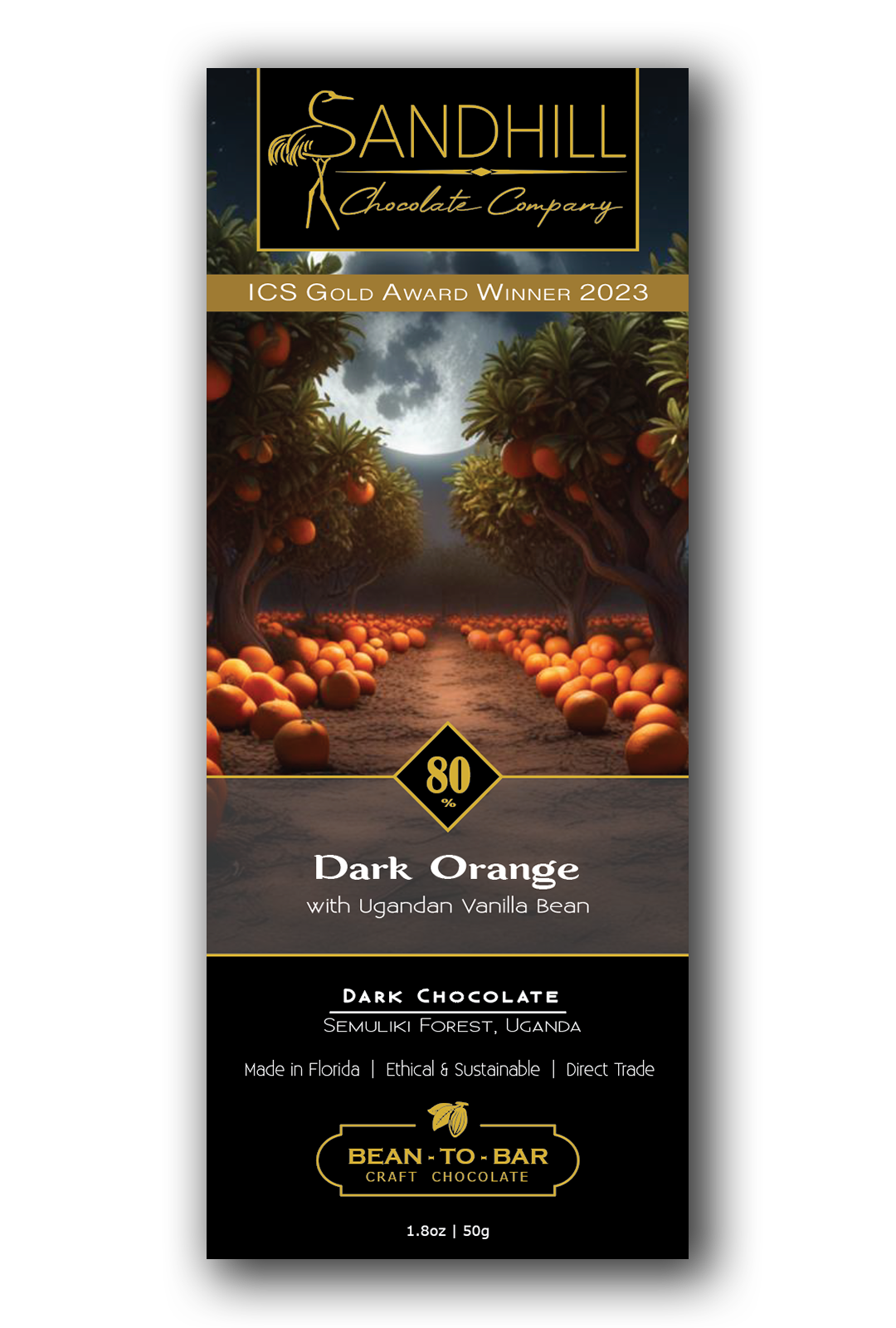 Sandhill Chocolate Company - 80% Dark Orange