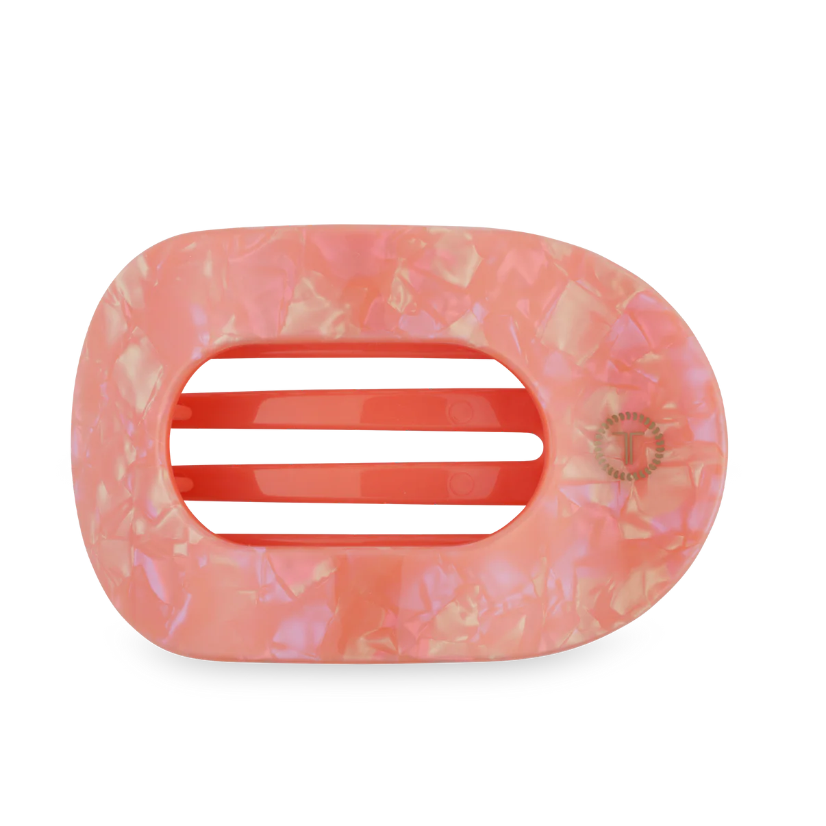 Teleties-Dreamsicle Flat Round Hair Clip