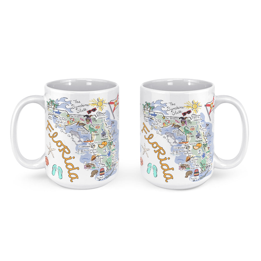 Wet-It Fishkiss Florida mug FL 15oz