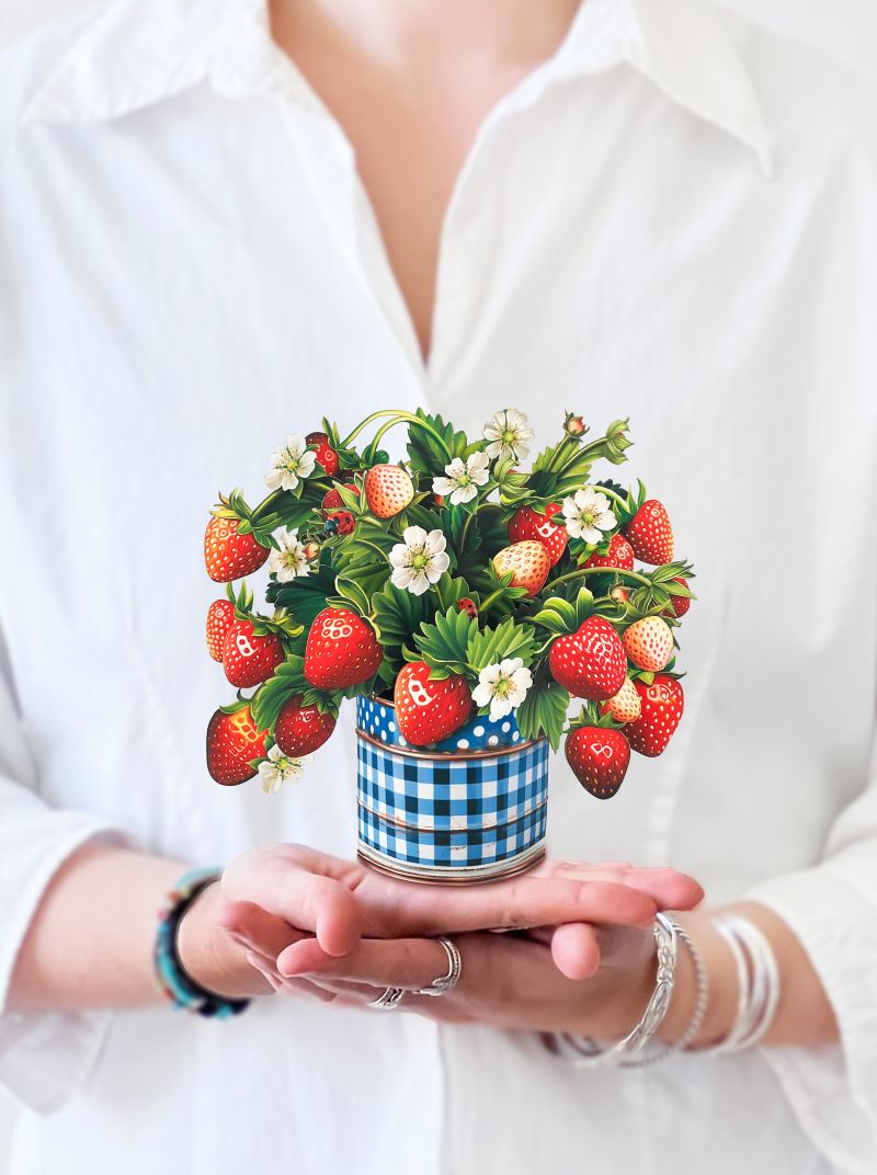 Fresh Cut Paper Mini Bouquet Pop-Up Cards