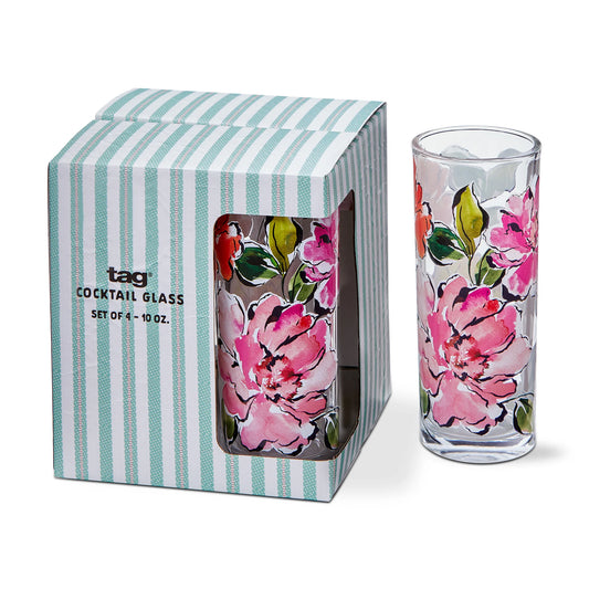 In Bloom Drinks Glass Set Of 4