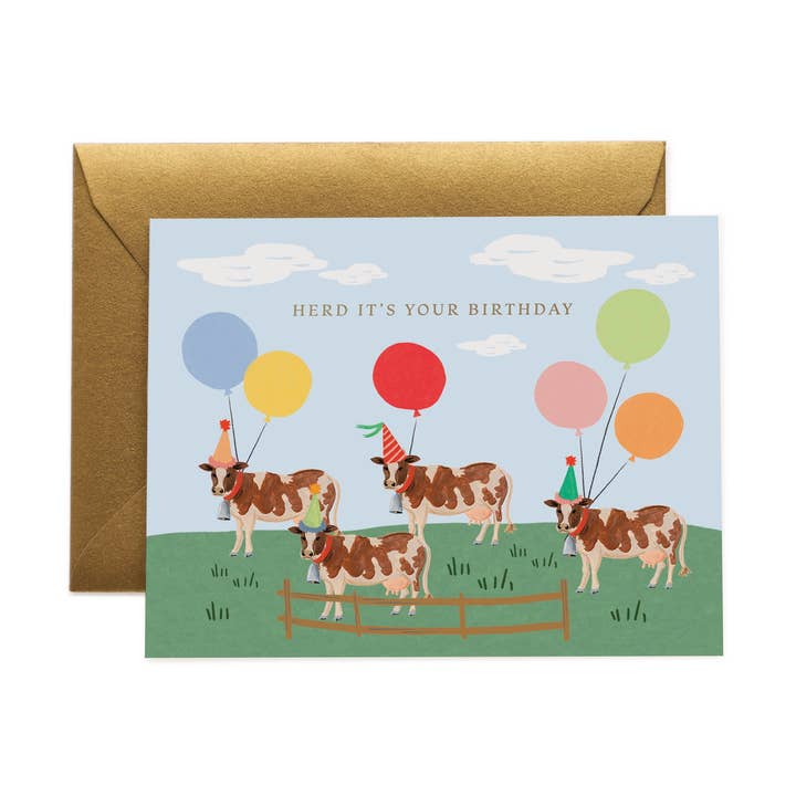 Rifle Paper Co. Herd It's Your Birthday Card