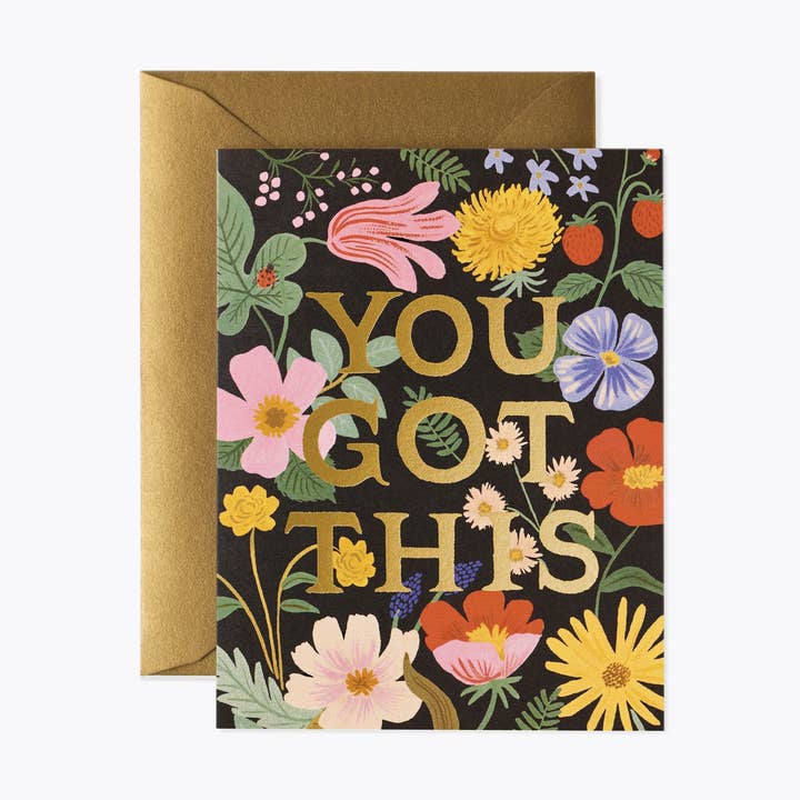 Rifle Paper Co. You Got This Strawberry Fields Card
