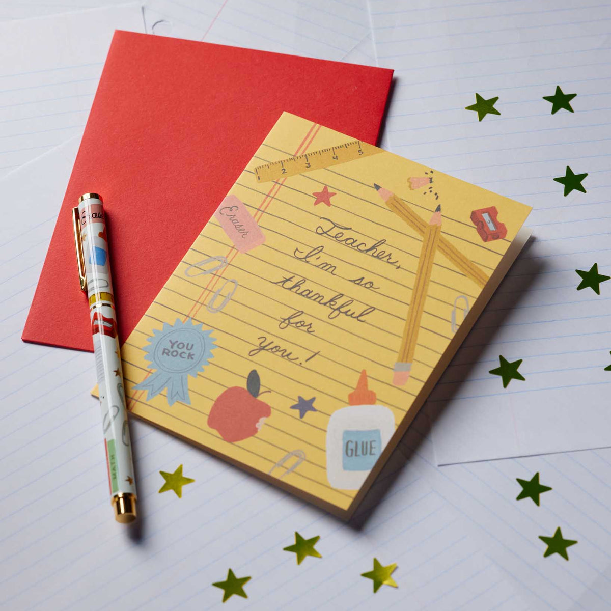 Rifle Paper Co. Thankful For Teacher Card