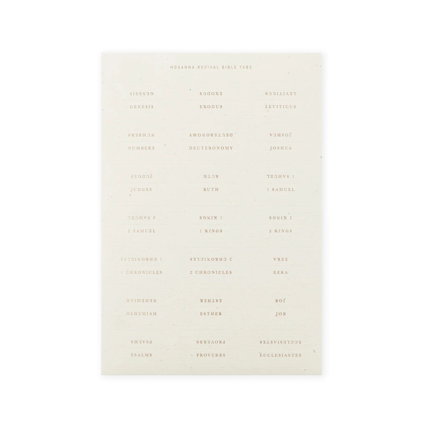 Hosanna Revival Bible Tabs: Gold