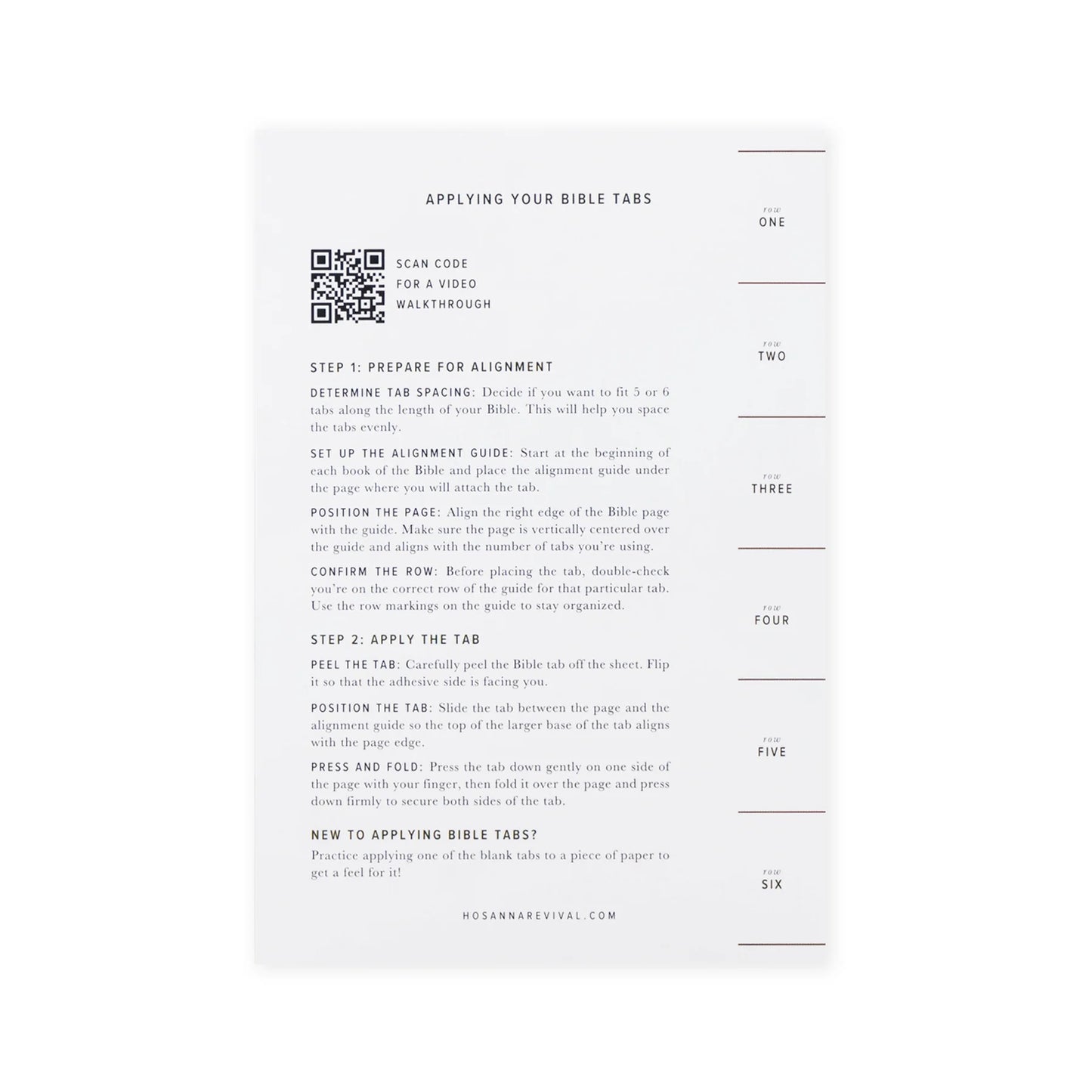 Hosanna Revival Bible Tabs: Gold
