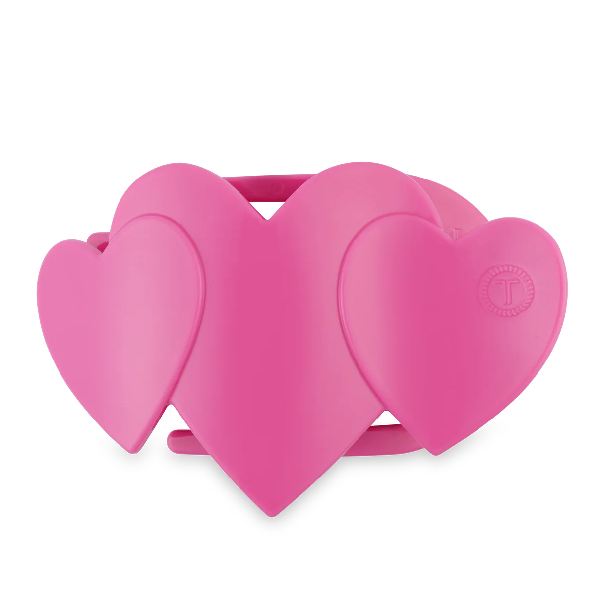 Pink Heart to Heart Flat Clip