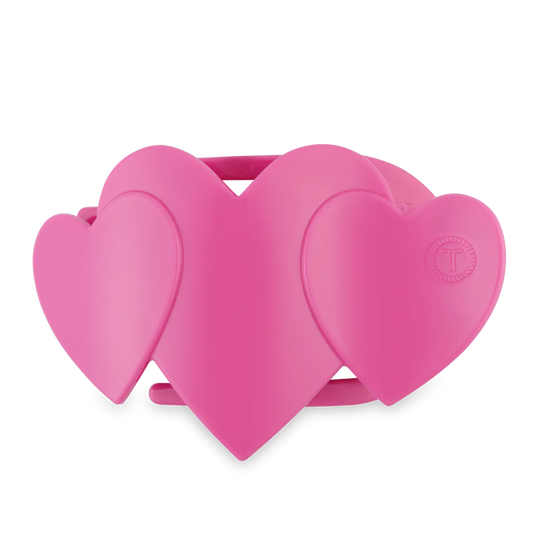Pink Heart to Heart Flat Clip