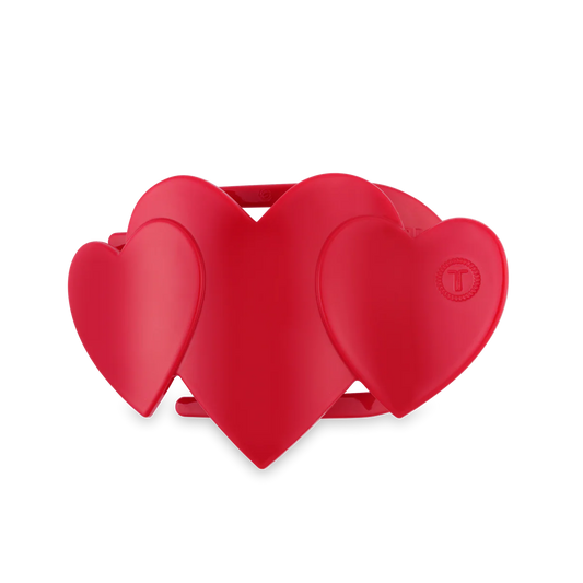 Red Heart to Heart Flat Clip