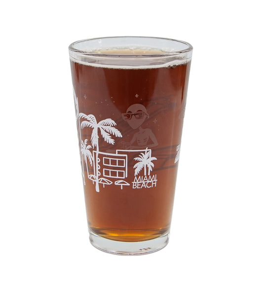 Love Thy Neighbors Glow-in-The-Dark Pint Glass