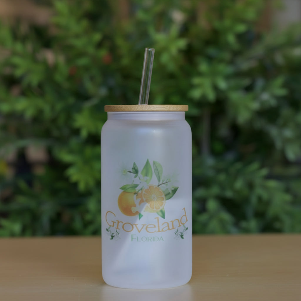 16oz Frosted Can Cup - Small Town Designs