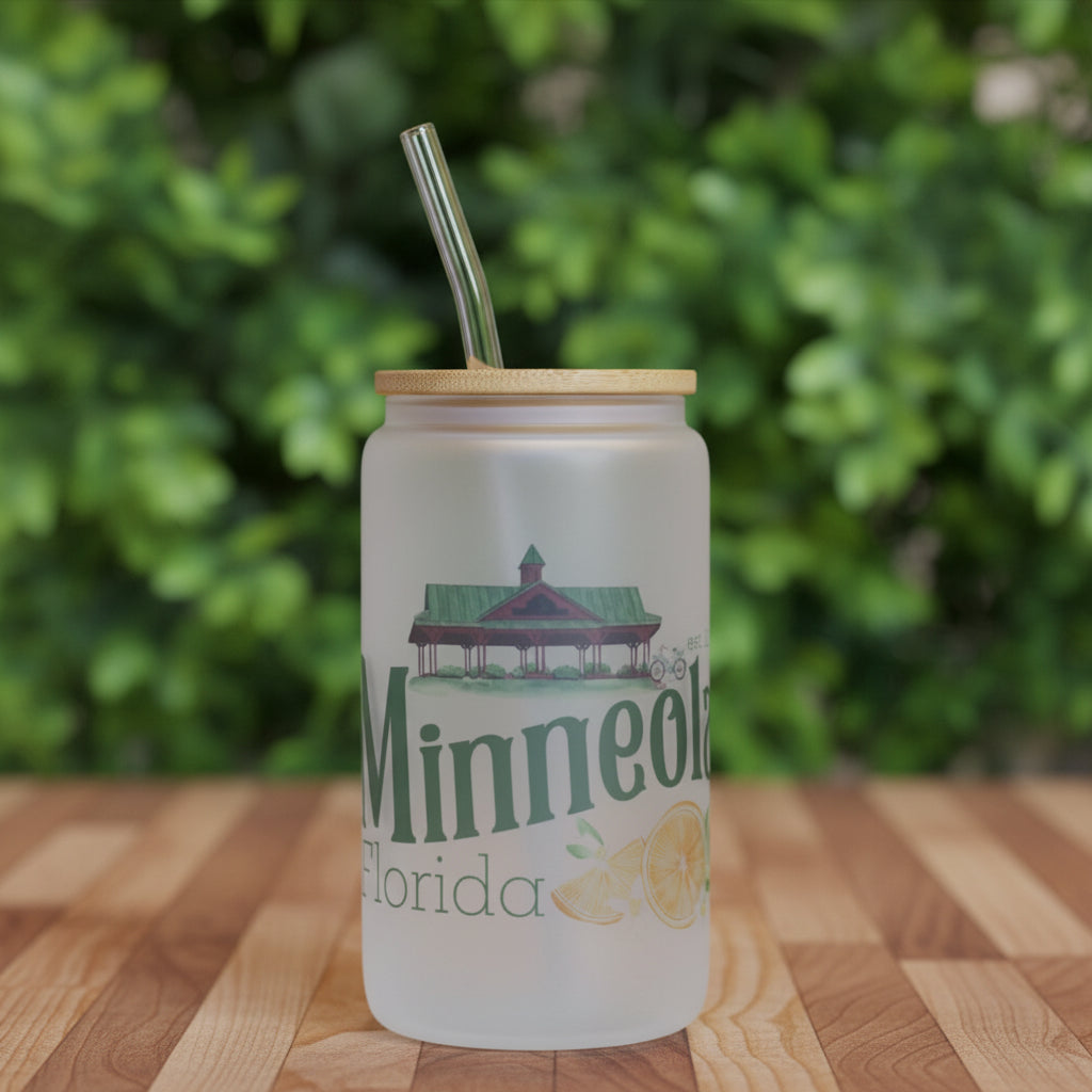 16oz Frosted Can Cup - Small Town Designs