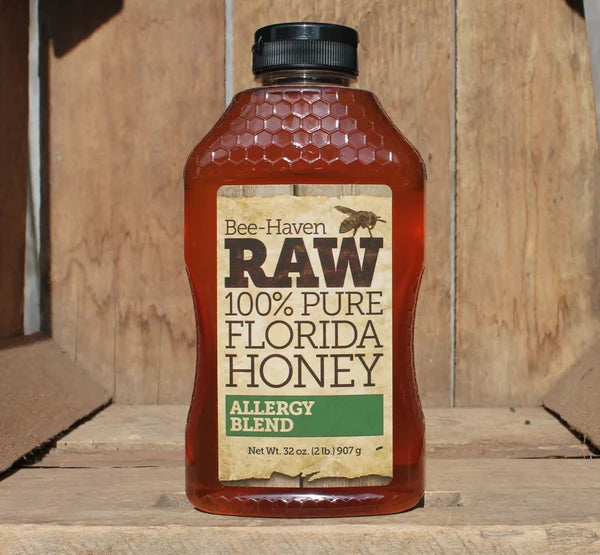 Bee-Haven - Raw 100% Pure Florida Honey - ALLERGY BLEND