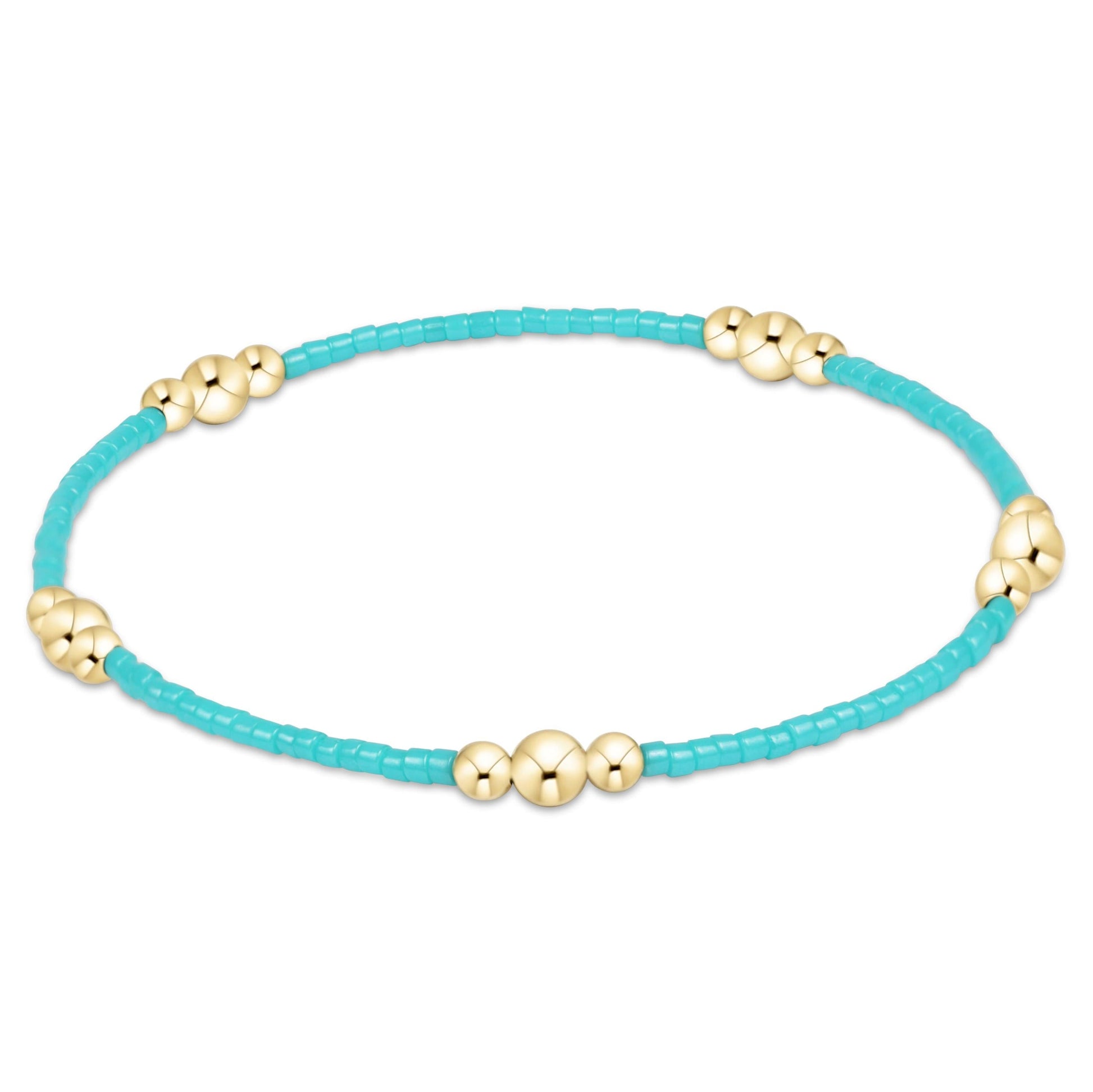 enewton Hope Purpose Gold Bracelet Turquoise 6.25-inch