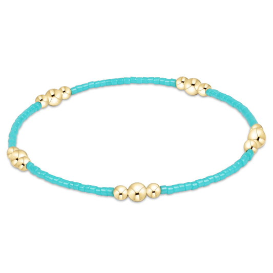 enewton Hope Purpose Gold Bracelet Turquoise 6.25-inch