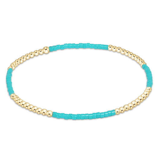 enewton Hope Blissful Seed Bead Bracelet Turquoise 6.25-inch