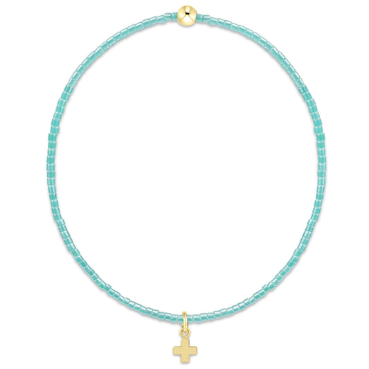 enewton Hope Classic Sea Glass Bracelet with Signature Cross Charm