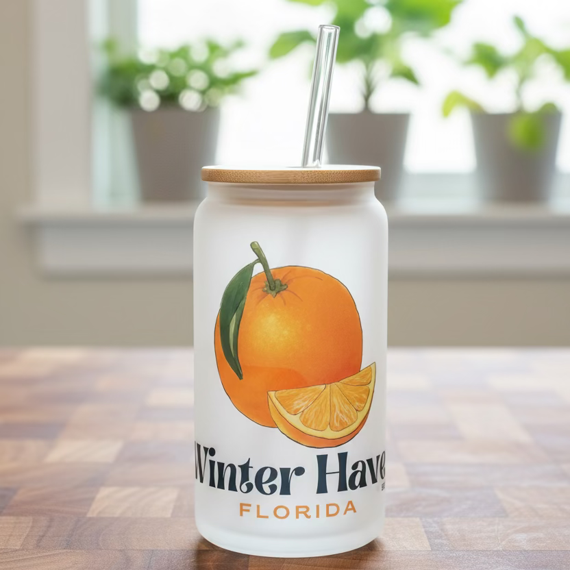 16oz Frosted Can Cup - Small Town Designs