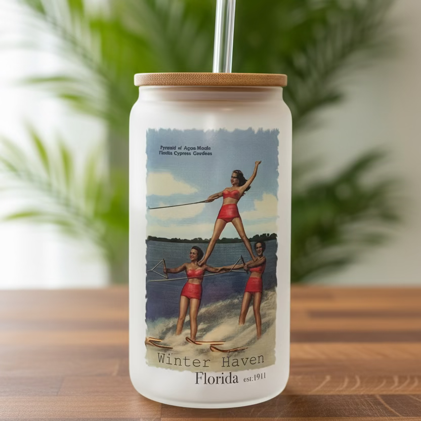 16oz Frosted Can Cup - Small Town Designs