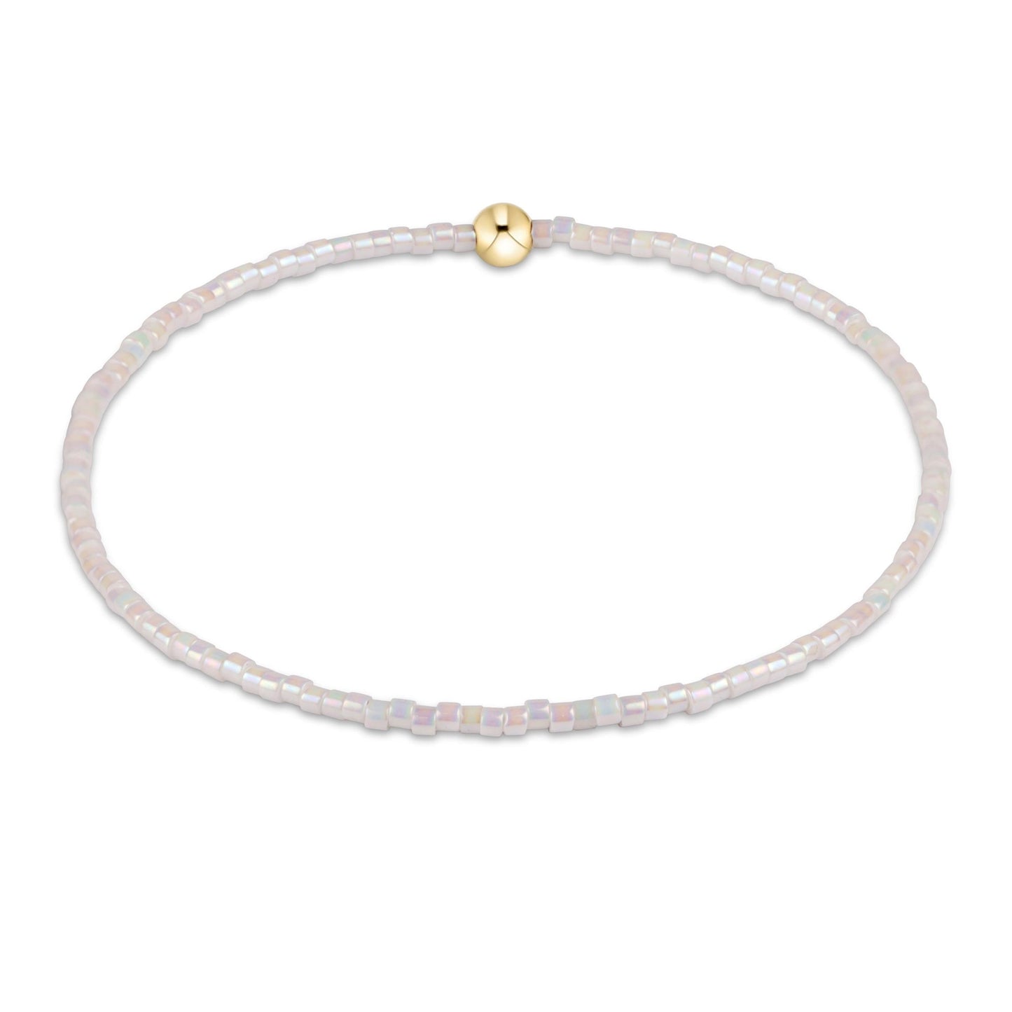 enewton Hope Classic Bracelet Silky White Beaded Stretch
