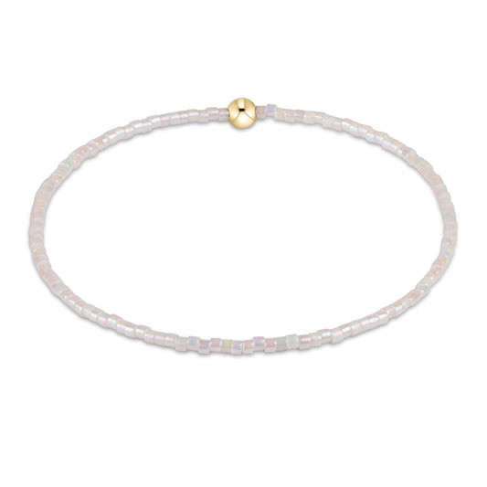 enewton Hope Classic Bracelet Silky White Beaded Stretch