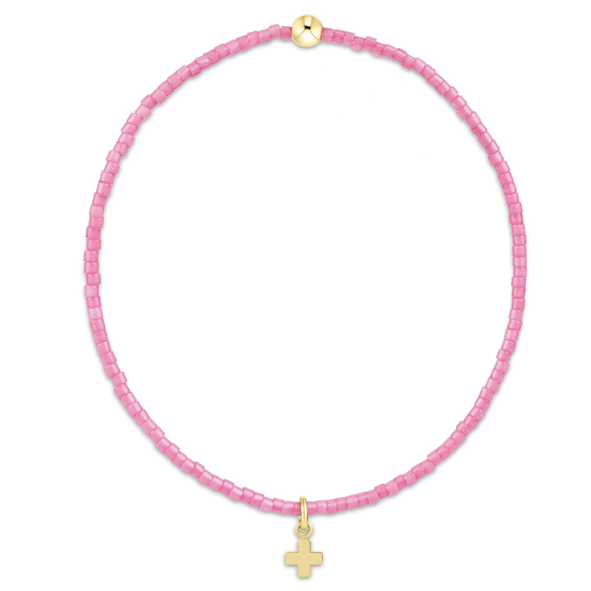 enewton Hope Classic Bubblegum Bracelet Signature Cross Small Gold Charm