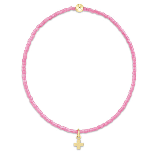 enewton Hope Classic Bubblegum Bracelet Signature Cross Small Gold Charm