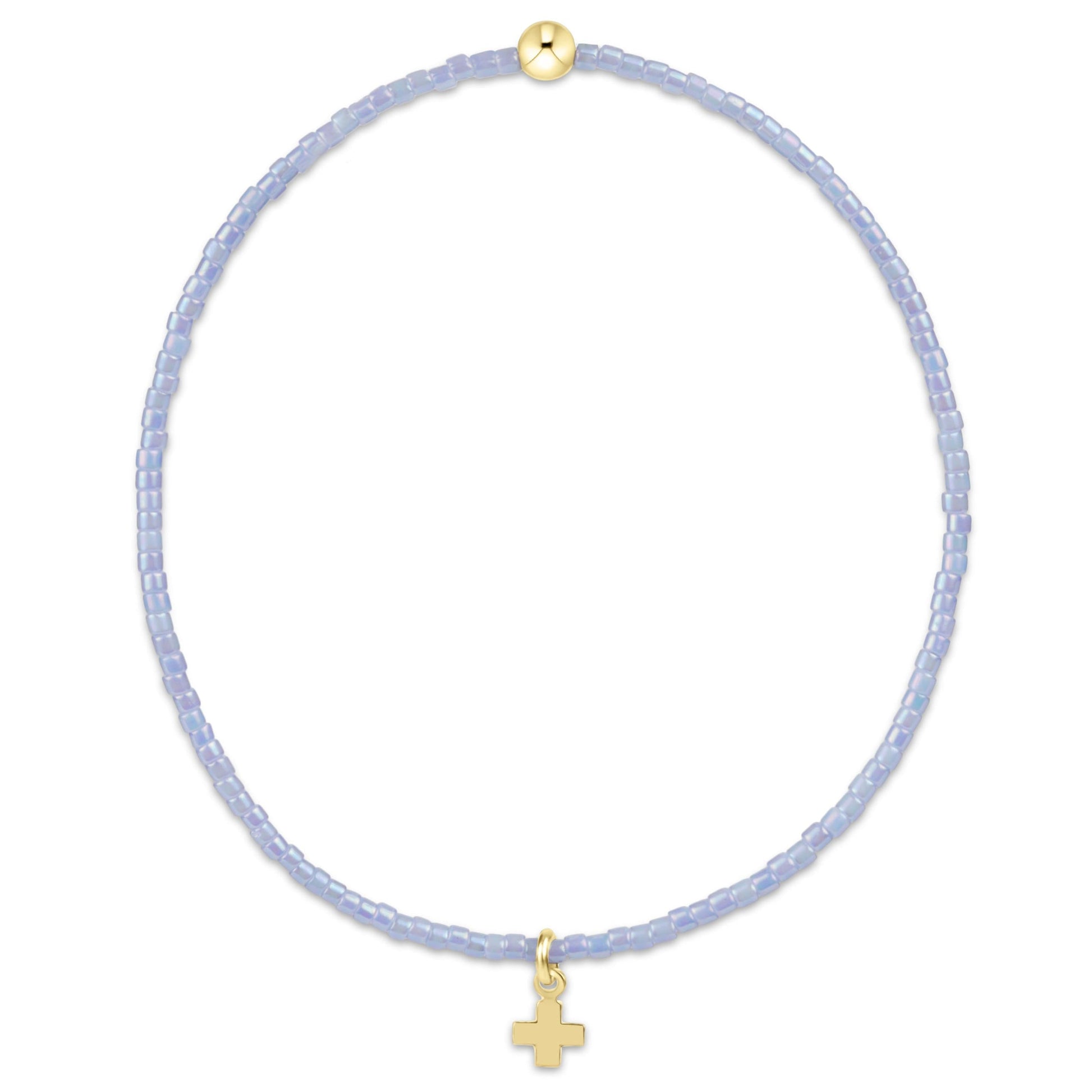 enewton Hope Classic Ocean Mist Bracelet Signature Cross Small Gold Charm