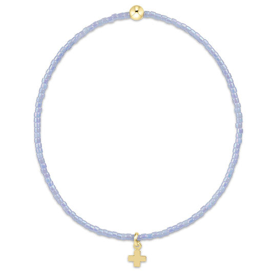 enewton Hope Classic Ocean Mist Bracelet Signature Cross Small Gold Charm