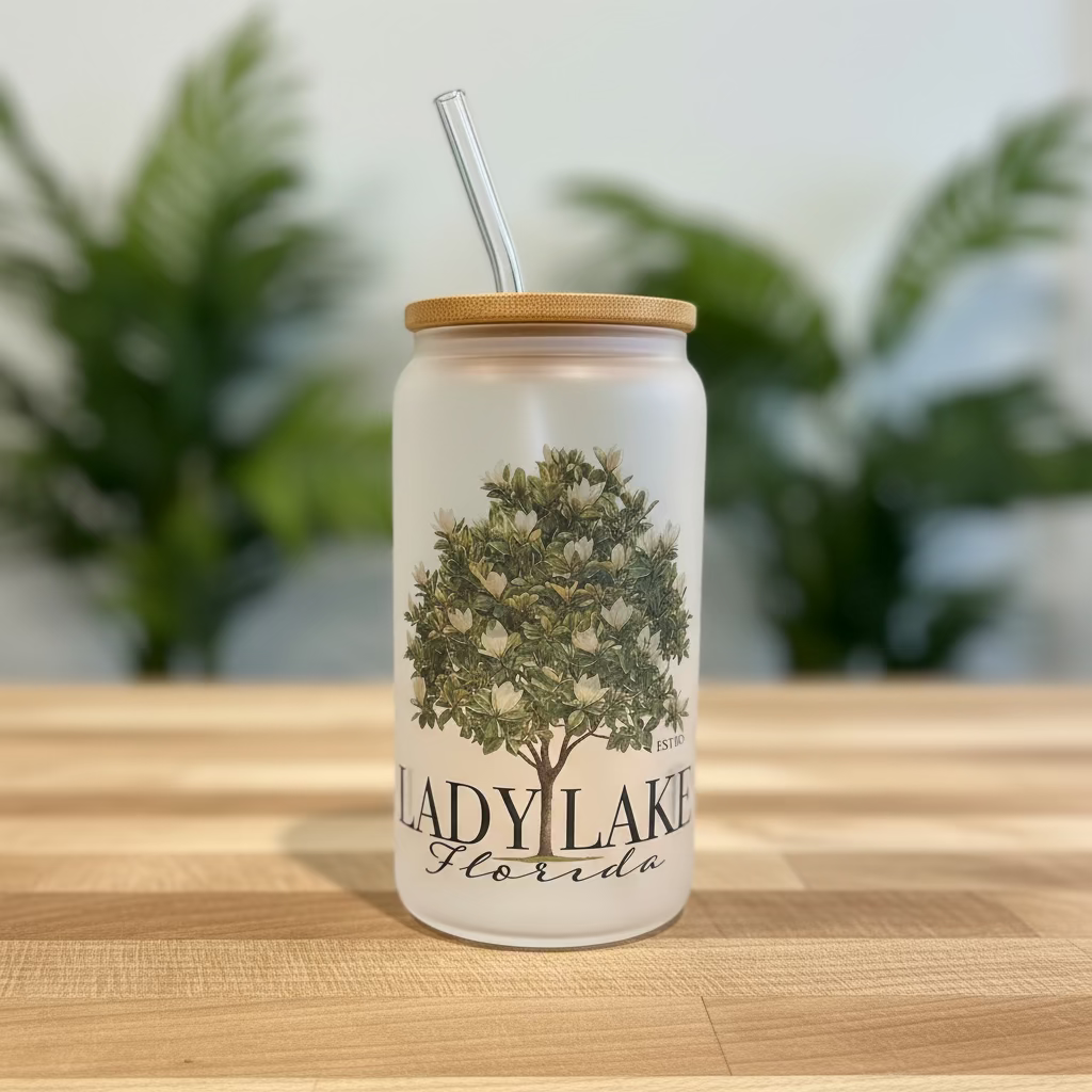 16oz Frosted Can Cup - Small Town Designs