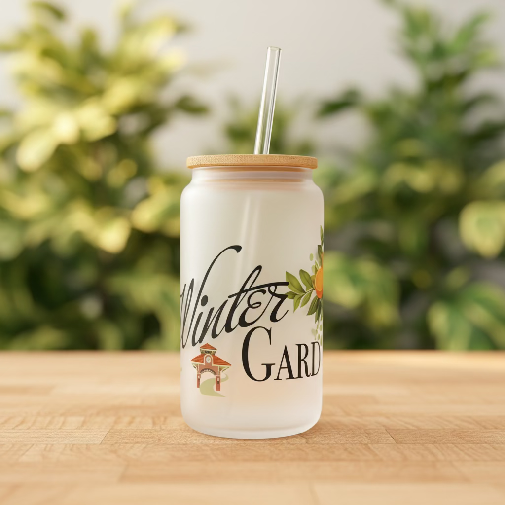 16oz Frosted Can Cup - Small Town Designs