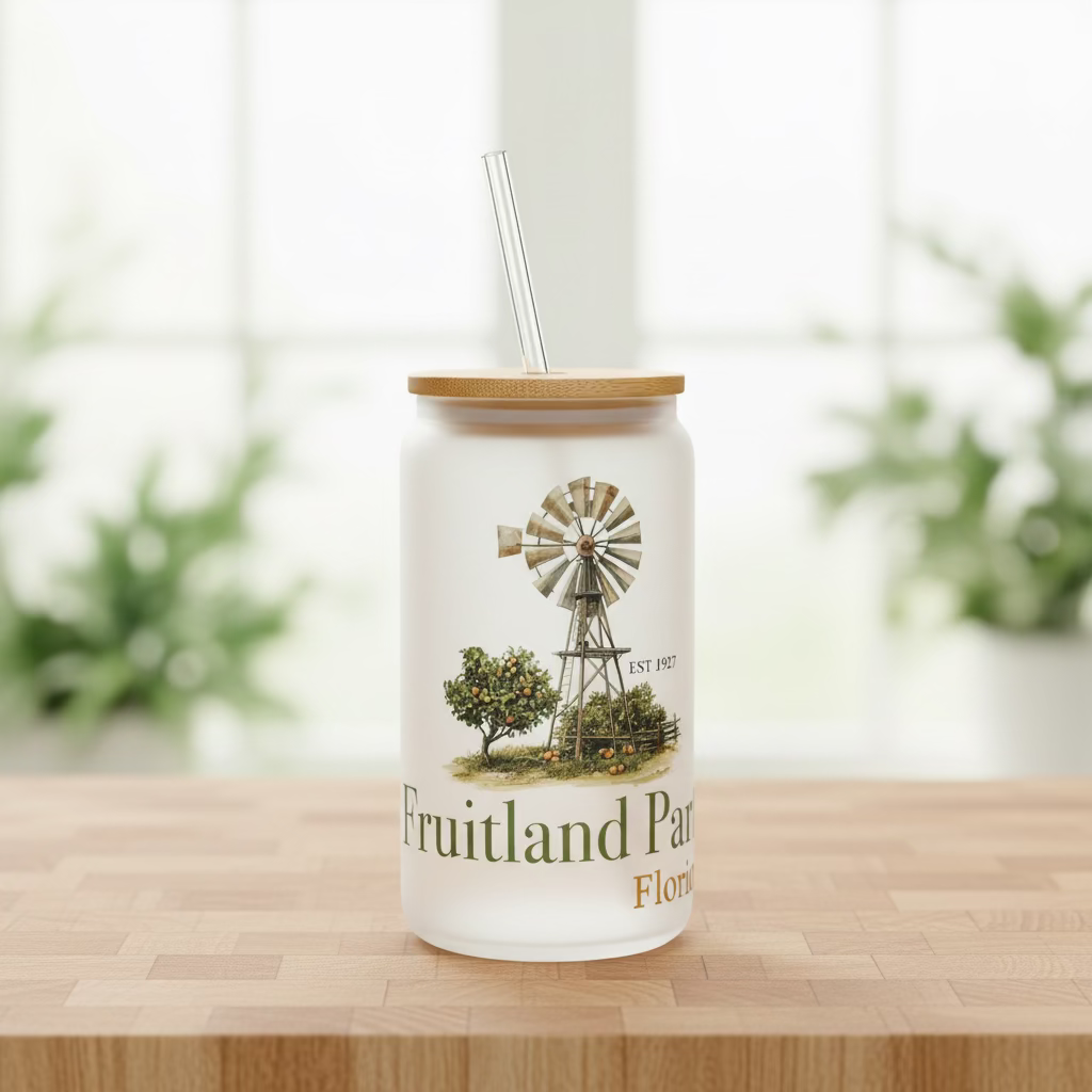 16oz Frosted Can Cup - Small Town Designs