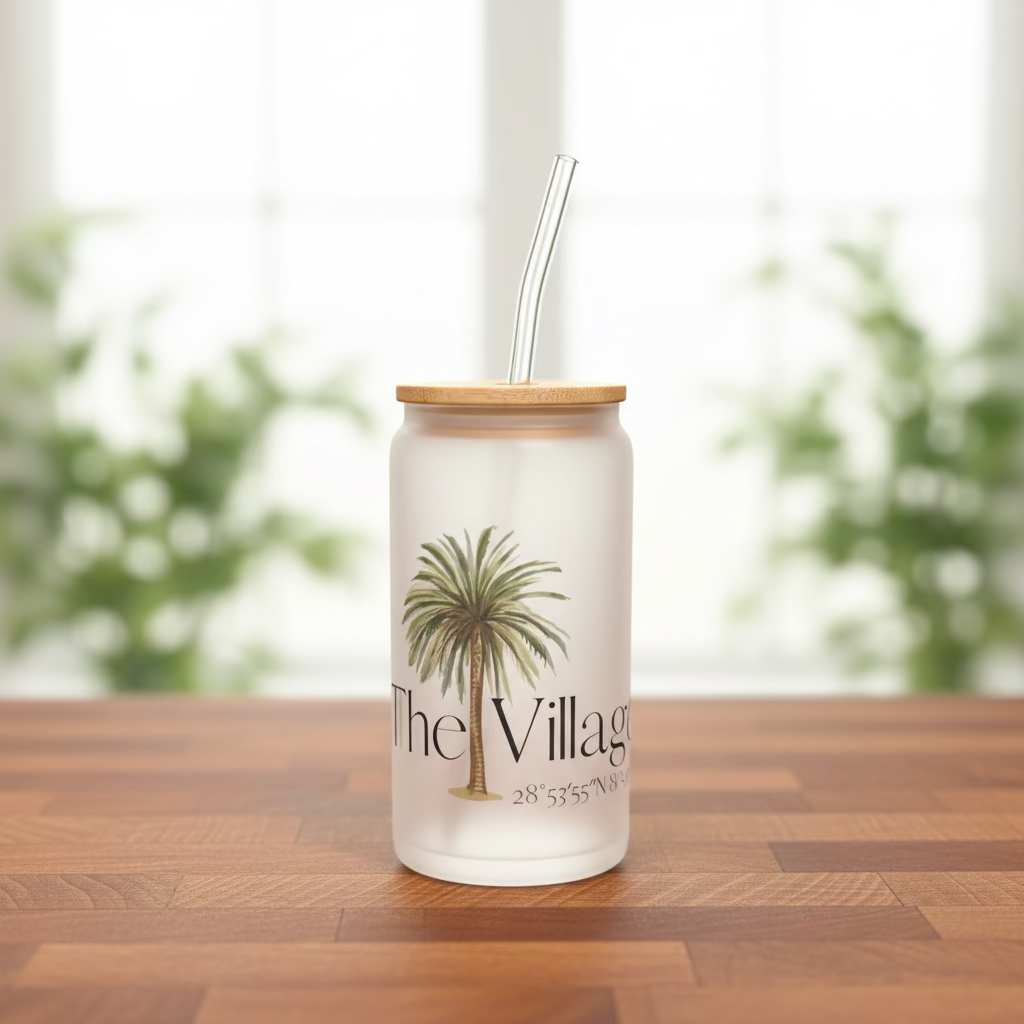 16oz Frosted Can Cup - Small Town Designs