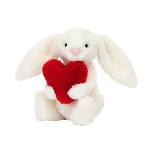 Bashful Red Love Heart Bunny Little