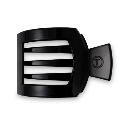 Teleties-Jet Black Flat Square Hair Clip (Copy)