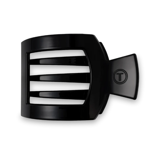 Teleties-Jet Black Flat Square Hair Clip (Copy)