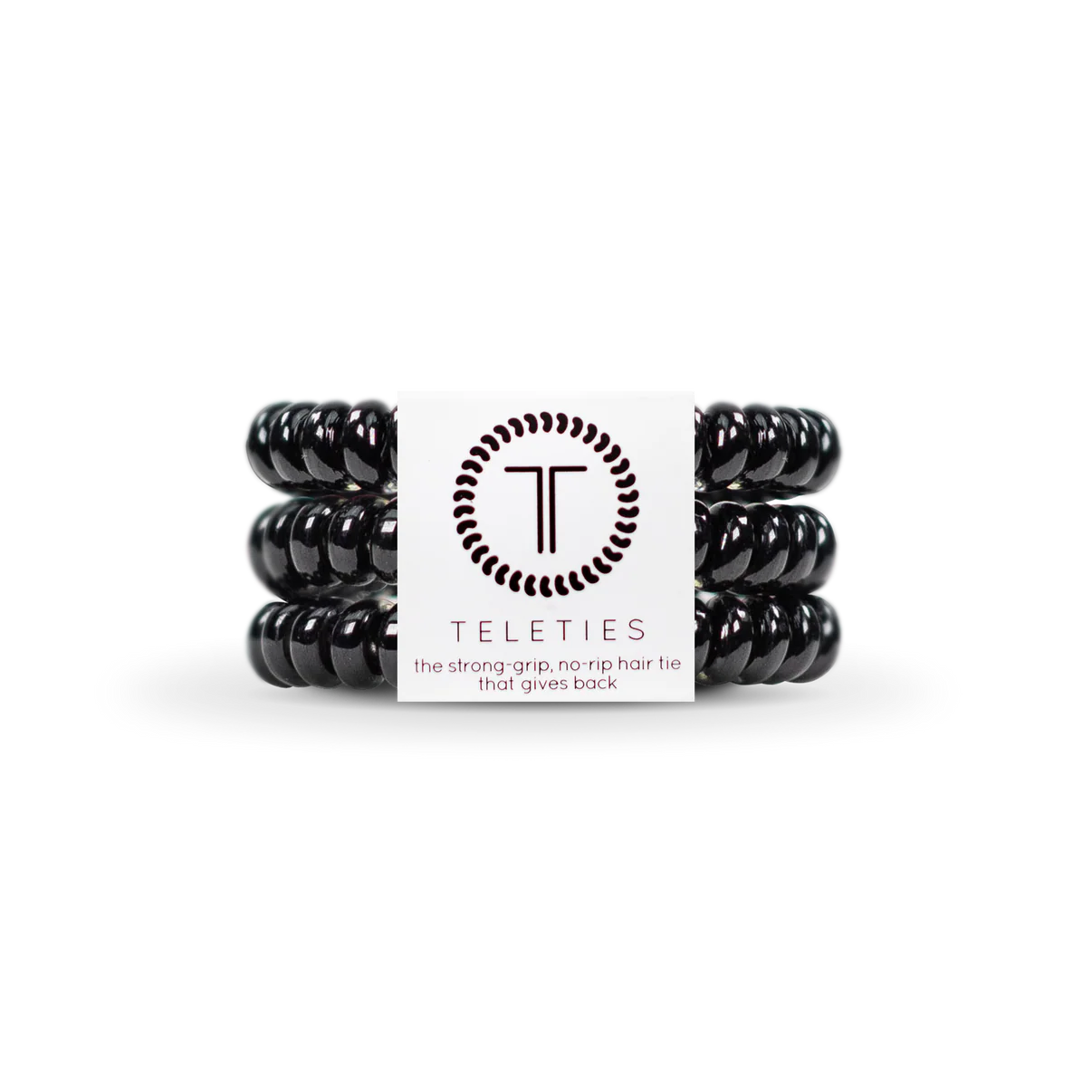Jet Black Hair Ties