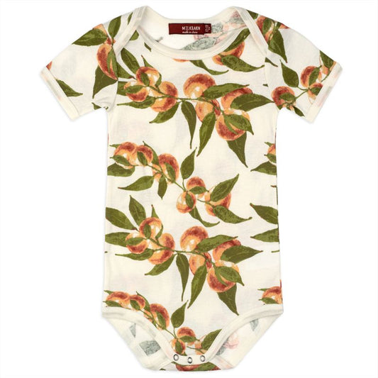 Org One Piece Peaches 3-6M
