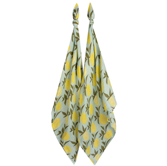 Org Burp Cloths Lemon