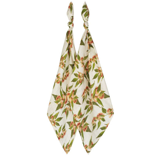 Org Burp Cloths Peaches