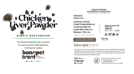 BONAPET TREAT Chicken Liver Paw-Der