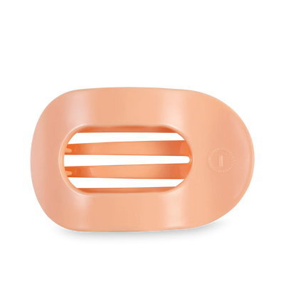 Teleties - Peach Fuzz Flat Round Clip