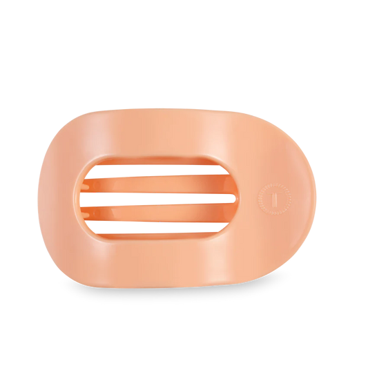 Teleties - Peach Fuzz Flat Round Clip