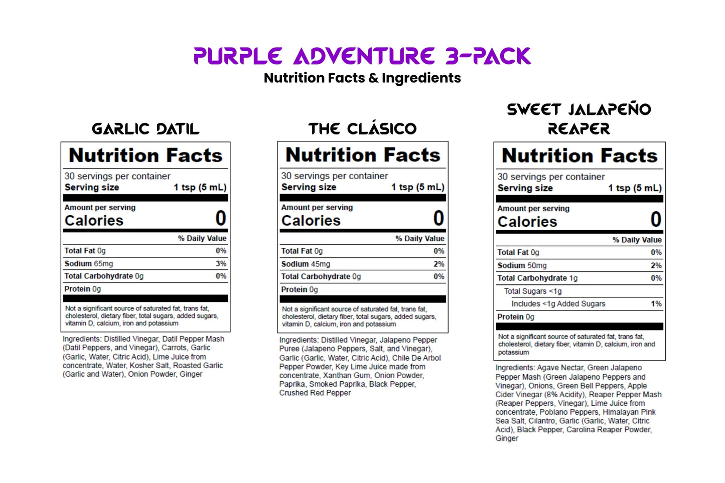 Stanky Sauce Purple Adventure 3-Pack